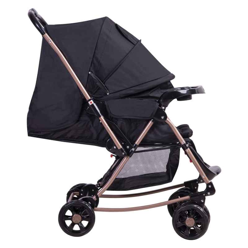 COCHE CUNA BALANCIN SX NEGRO DORADO BEBESIT - 5