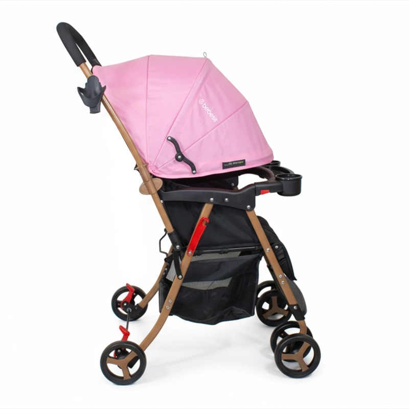 COCHE PASEO TWISTER GOLD ROSADO - 4