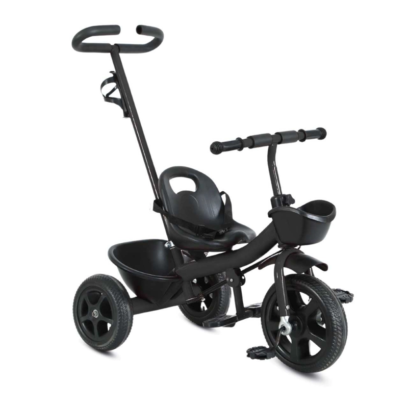 TRICICLO MULTISTEPS NIÑOS NIÑAS INFANTIL NEGRO - 1