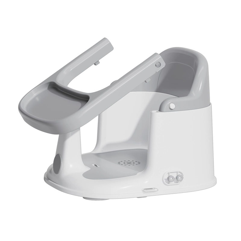 SILLA DE COMER 2 EN 1 PARA BAÑO Y BOOSTER CON BANDEJA GRIS - 3