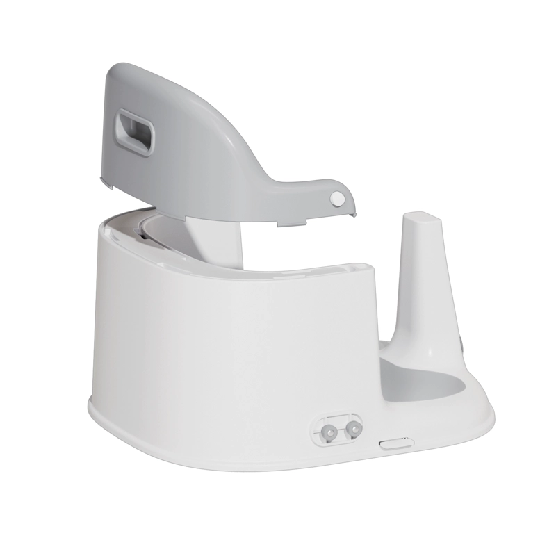 SILLA DE COMER 2 EN 1 PARA BAÑO Y BOOSTER CON BANDEJA GRIS - 4