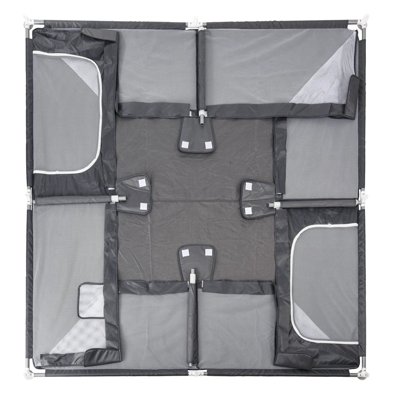 CORRAL DE JUEGO INFANTIL BEBE S PLAYPEN 2X2M GRIS BEBESIT - 2