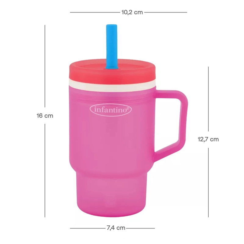VASO ANTIDERRAME BOMBILLA MY 1ST TUMBLER 266ML FRAMBUESA - 5