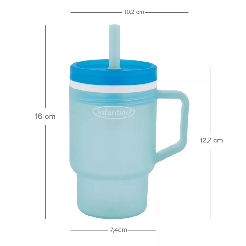 VASO ANTIDERRAME CON BOMBILLA MY1ST TUMBLER 266ML MOODY BLUE - 5