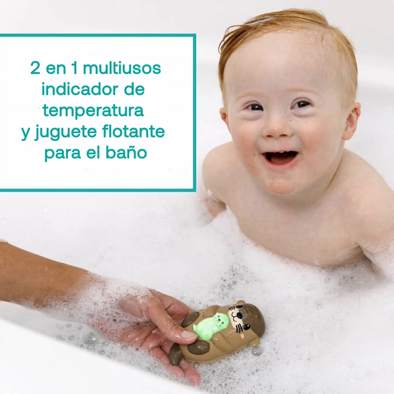 TERMOMETRO DE BAÑO NUTRIA RIGHT TEMP LIGHT UP OTTER - 2