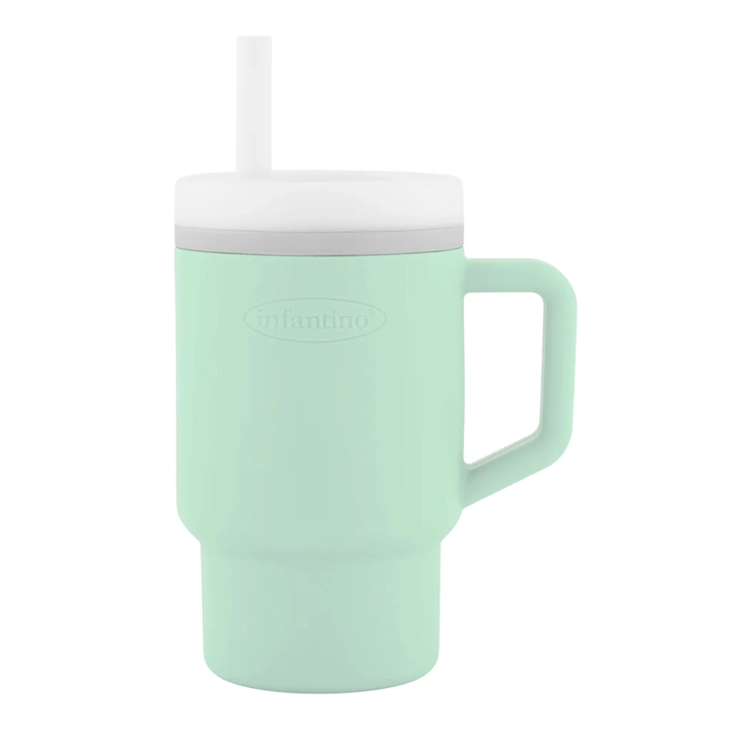 VASO ANTIDERRAME CON BOMBILLA MY 1ST TUMBLER 266ML COOL MINT - 1