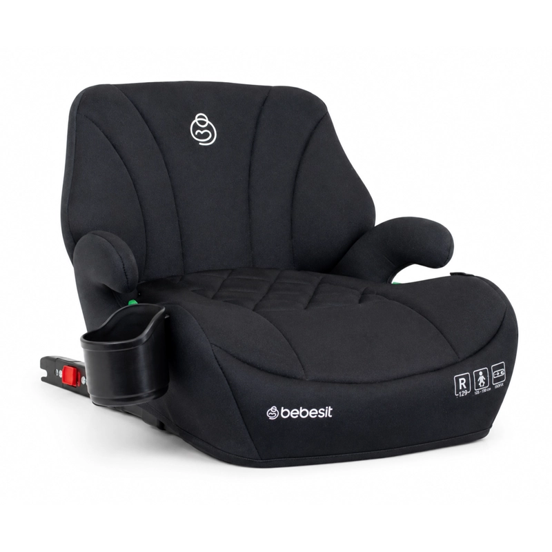 ALZADOR ISOFIX CON RESPALDO FAST FIX NEGRO - 1