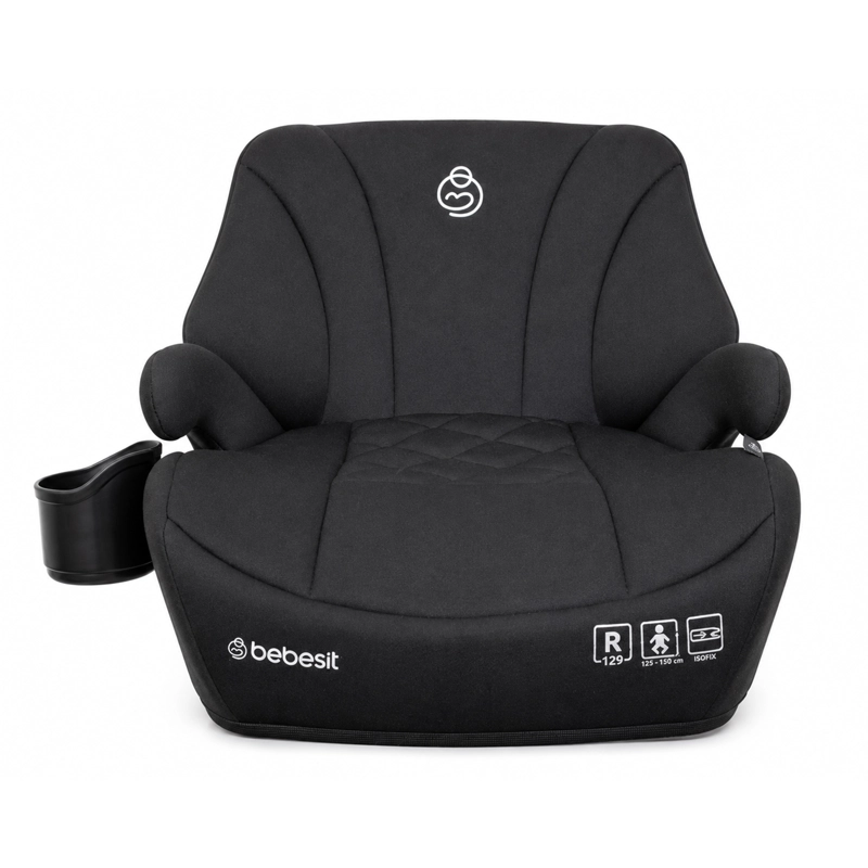 ALZADOR ISOFIX CON RESPALDO FAST FIX NEGRO - 2