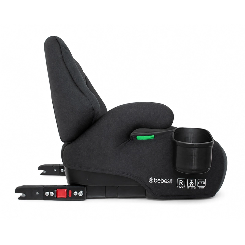 ALZADOR ISOFIX CON RESPALDO FAST FIX NEGRO - 3