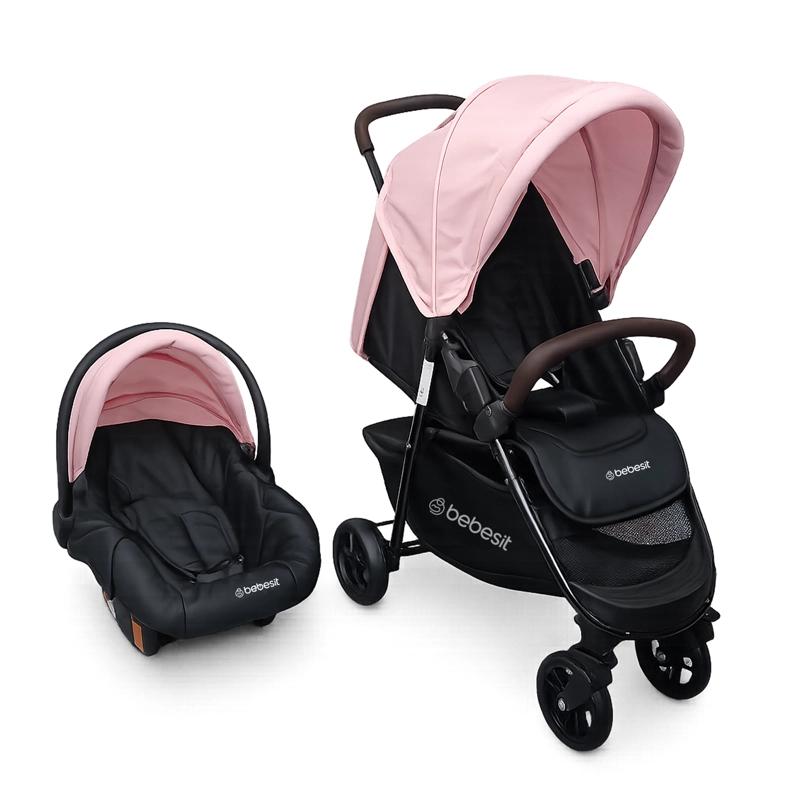 COCHE TRAVEL SYSTEM ELORA ROSADO - 1