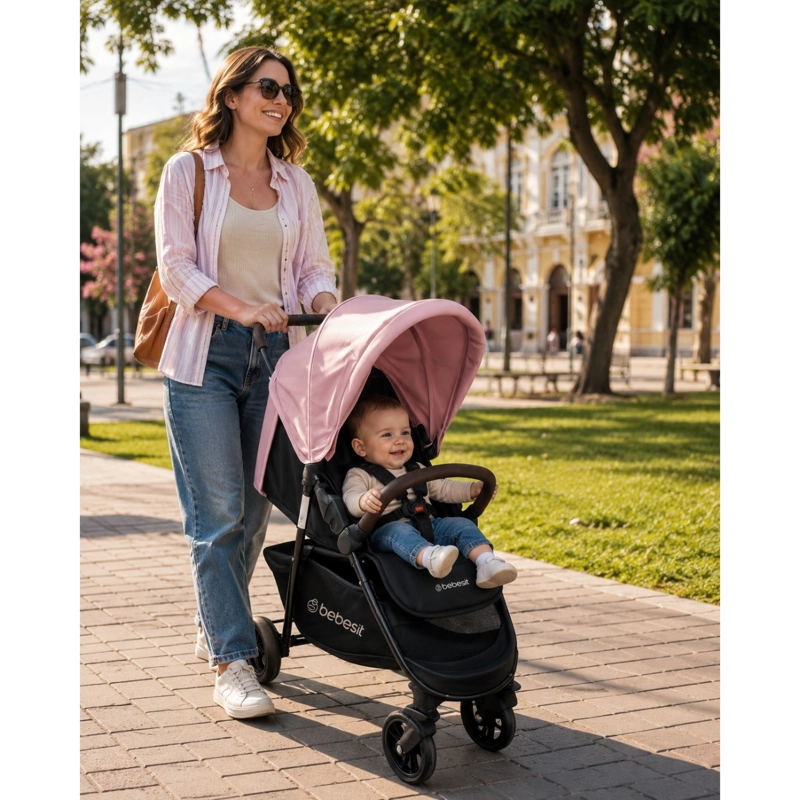 COCHE TRAVEL SYSTEM ELORA ROSADO - 7