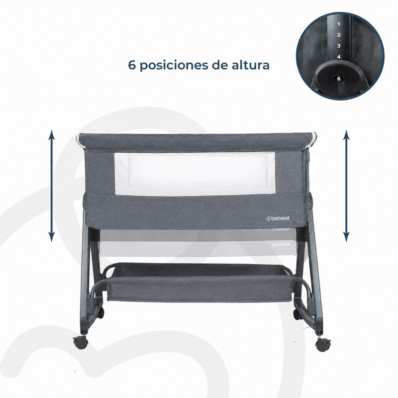 CUNA COLECHO CLOUD GRIS OSCURO - 6