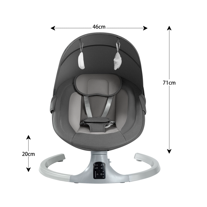 SILLA NIDO BOUNCER BABYSWING SMART DARK GRIS - 3