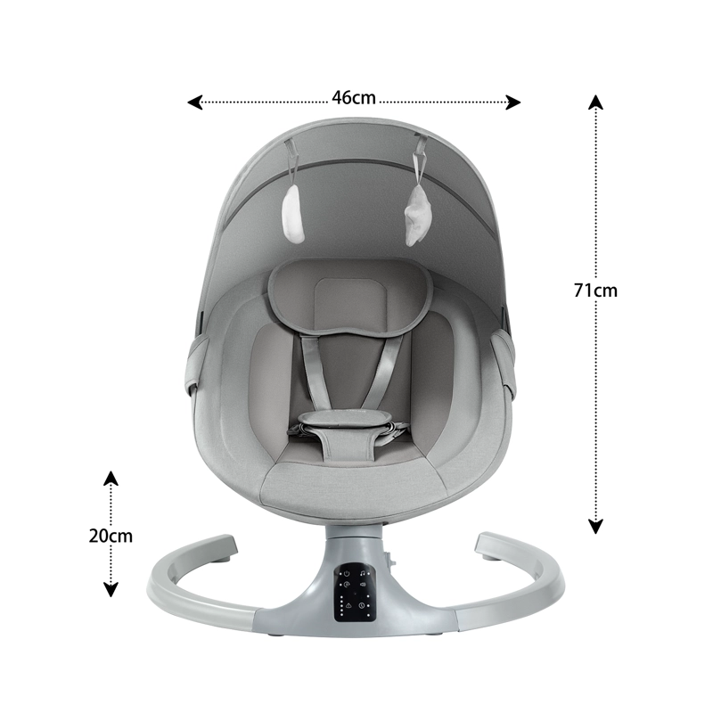 SILLA NIDO BOUNCER BABYSWING SMART GRIS - 4