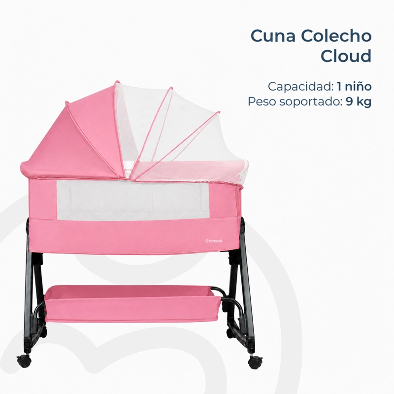 CUNA COLECHO CLOUD ROSADO - 4