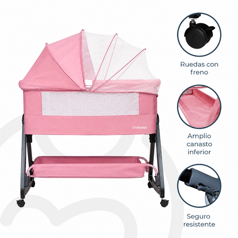 CUNA COLECHO CLOUD ROSADO - 5