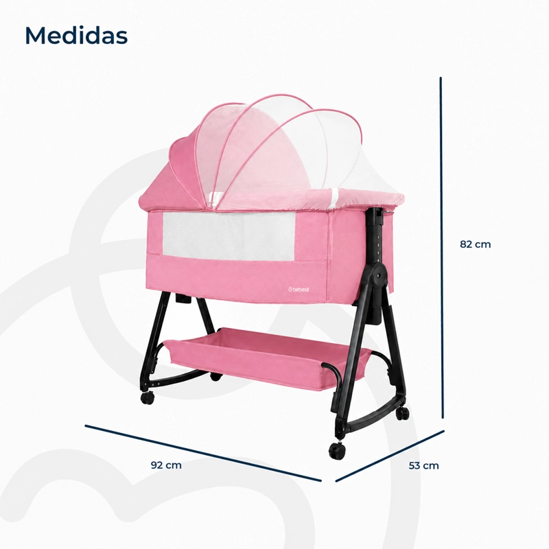 CUNA COLECHO CLOUD ROSADO - 9
