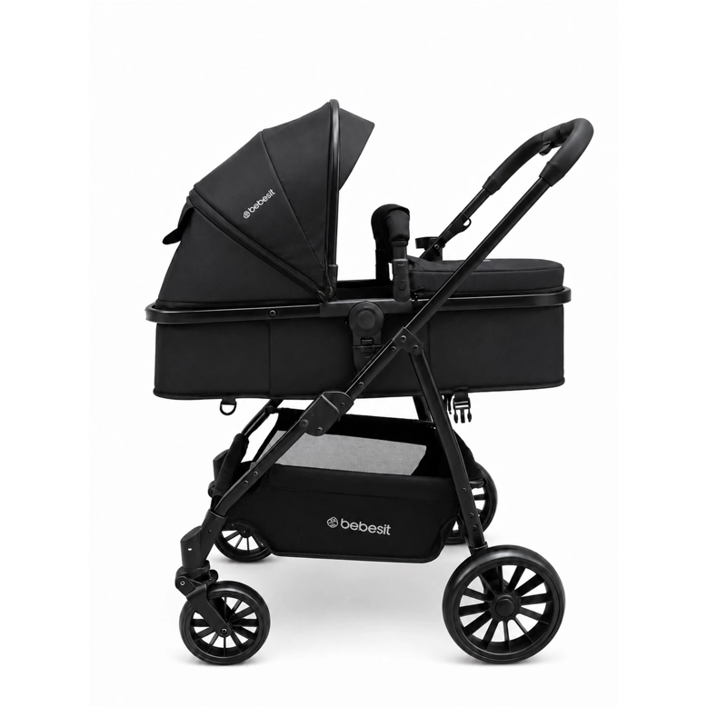 COCHE CUNA TRAVEL SYSTEM AUREO ISOFIX NEGRO BEBESIT - 3