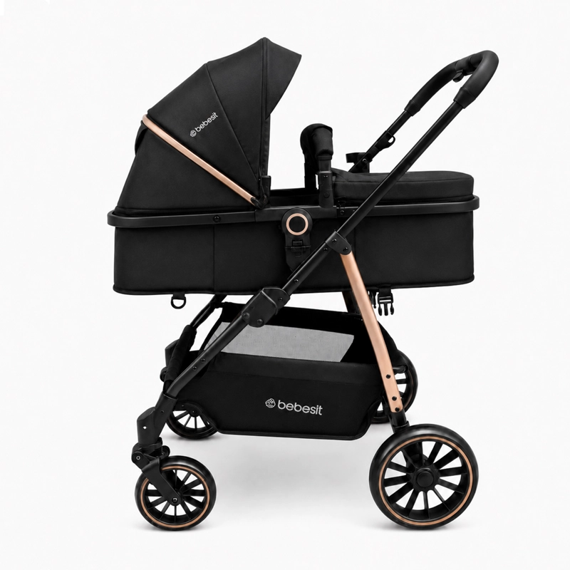 TRAVEL SYSTEM AUREO ISOFIX GOLD NEGRO BEBESIT - 3