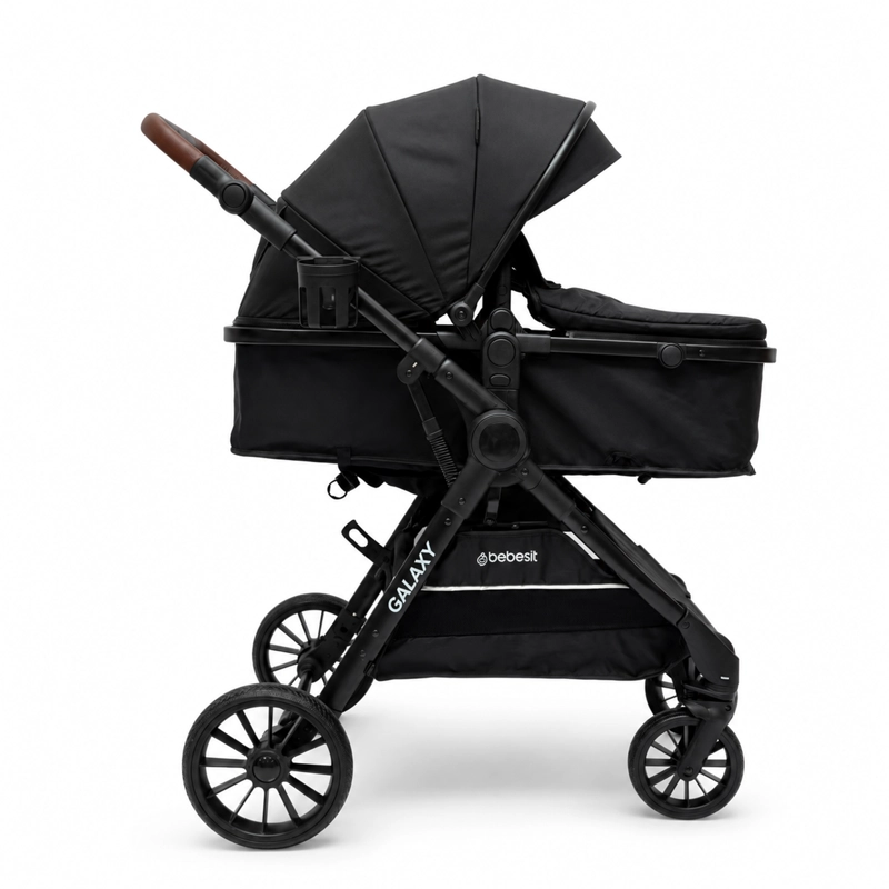 COCHE CUNA TRAVEL SYSTEM GALAXY ISOFIX NEGRO - 5