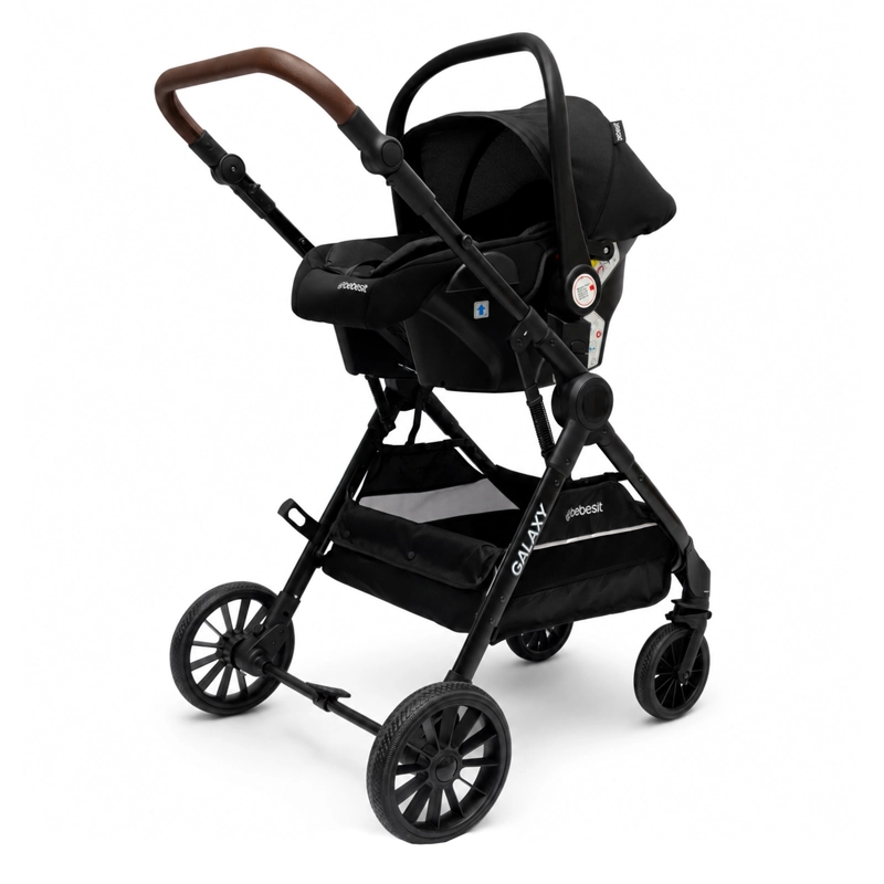 COCHE CUNA TRAVEL SYSTEM GALAXY ISOFIX NEGRO - 6