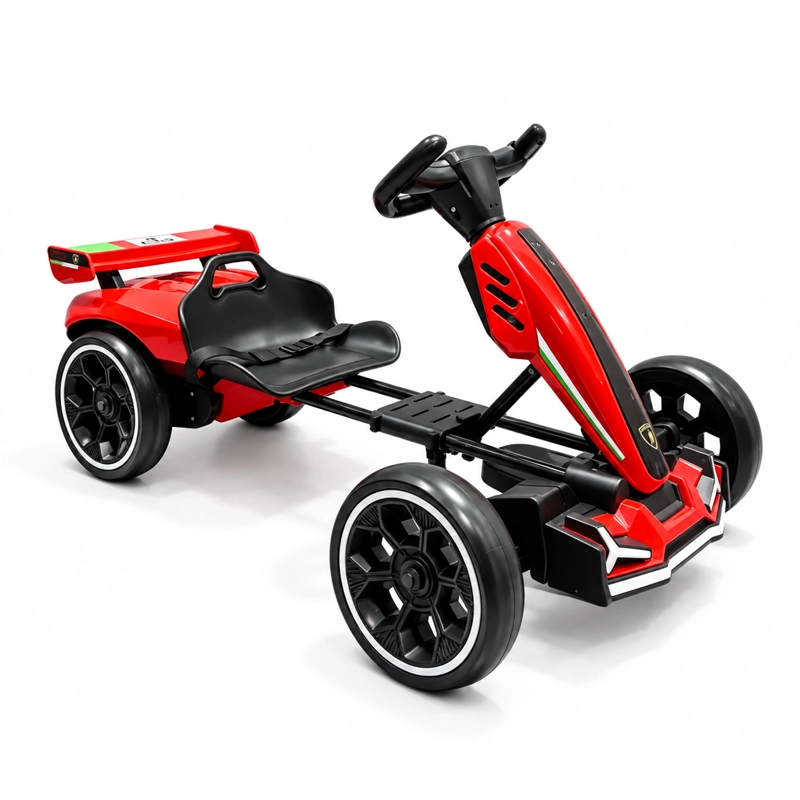 AUTO A BATERIA INFANTIL E-GOKART RACE4FUN ROJO - 1