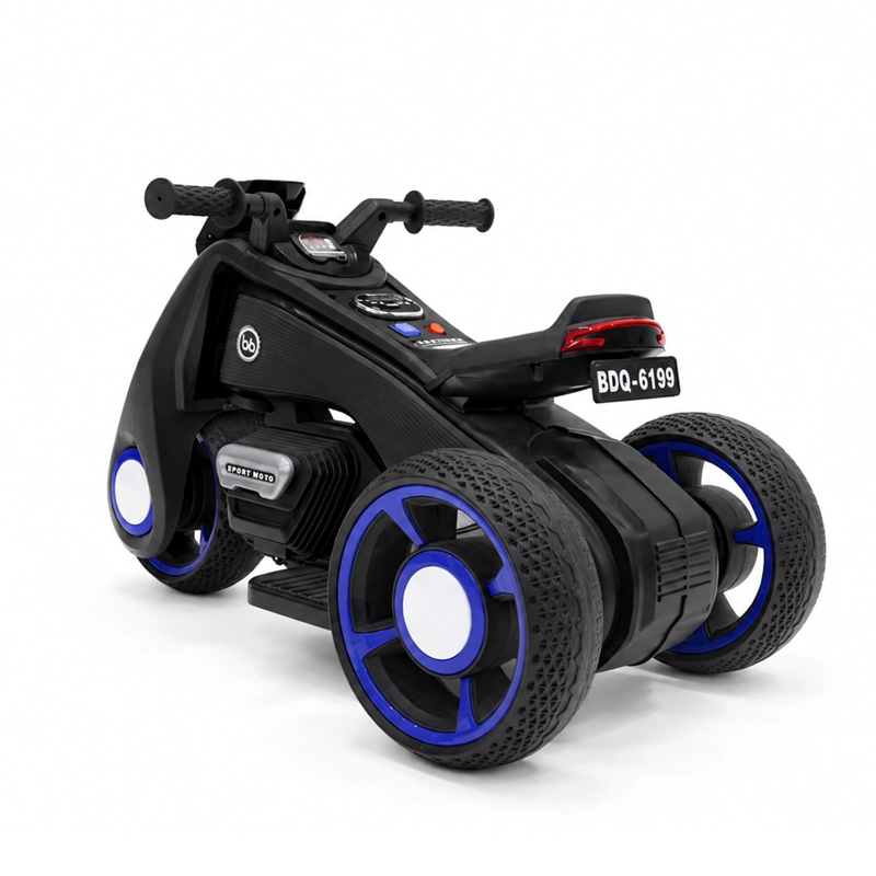 MOTO A BATERIA INFANTIL BWMOTOR NEGRA - 5