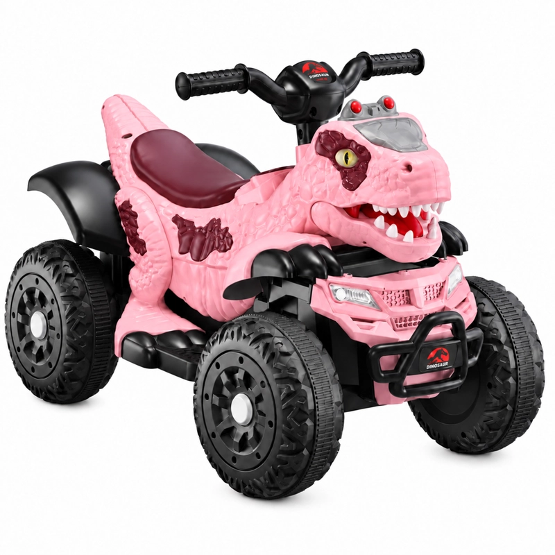 MOTO A BATERIA INFANTIL 4DINO ADVENTURE ROSADO - 1