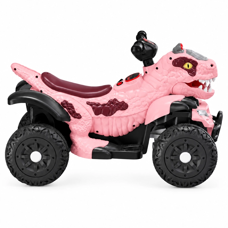 MOTO A BATERIA INFANTIL 4DINO ADVENTURE ROSADO - 3