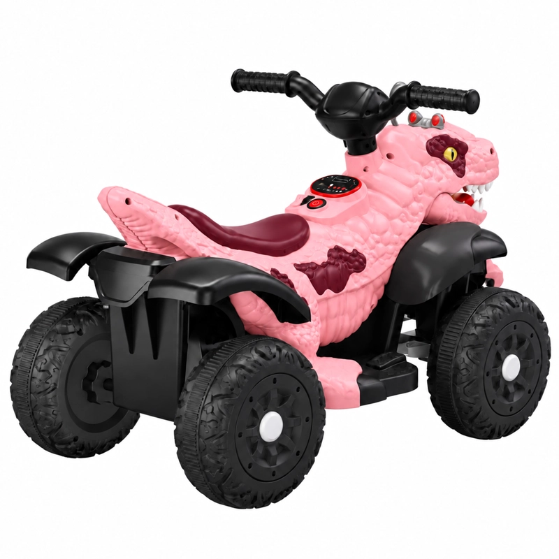 MOTO A BATERIA INFANTIL 4DINO ADVENTURE ROSADO - 4
