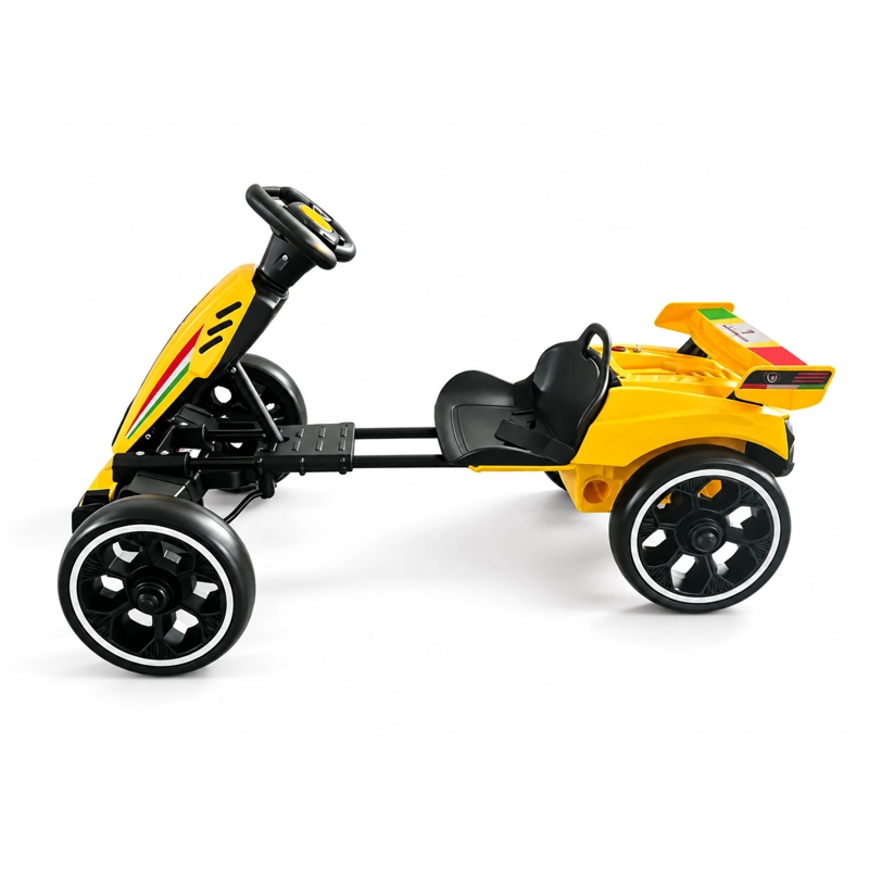 AUTO A BATERIA INFANTIL E-GOKART RACE4FUN AMARILLO - 3