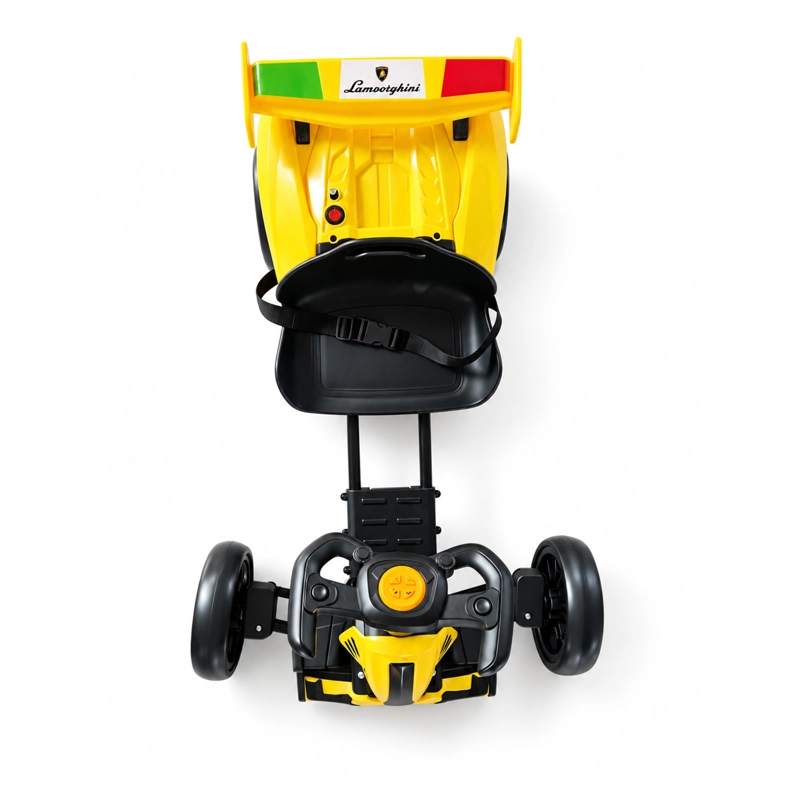 AUTO A BATERIA INFANTIL E-GOKART RACE4FUN AMARILLO - 5