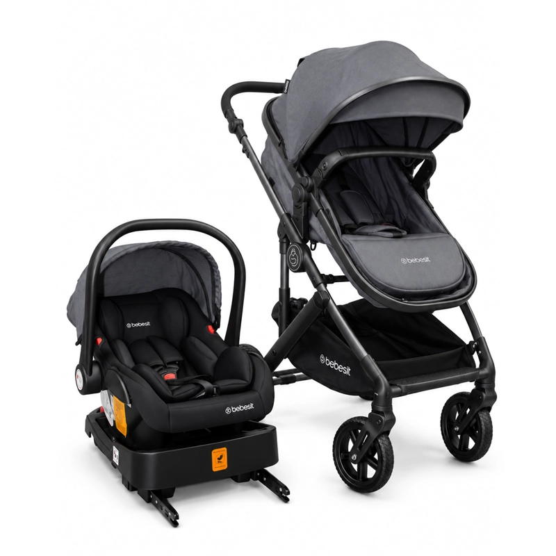 COCHE TRAVEL SYSTEM ALLURA ISOFIX GRIS - 1