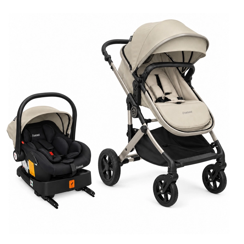 COCHE TRAVEL SYSTEM ALLURA ISOFIX BEIGE - 1