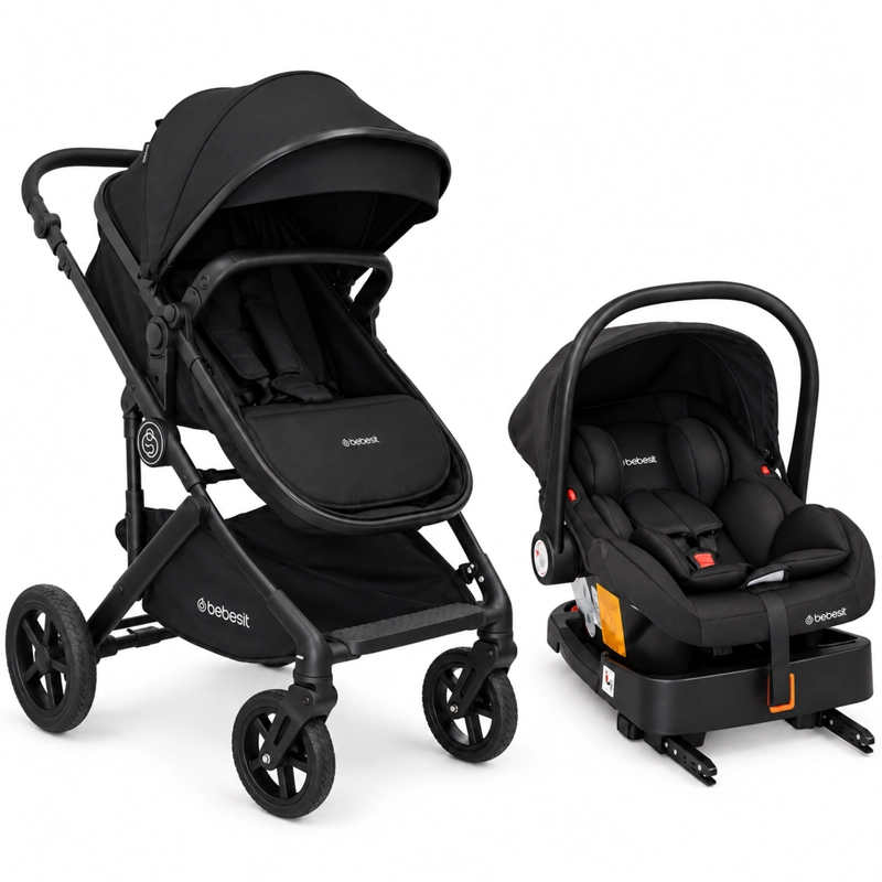 COCHE TRAVEL SYSTEM ALLURA ISOFIX NEGRO - 1