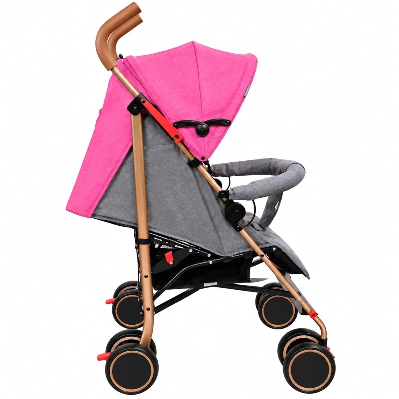 COCHE PARAGUA CLAP MELANGE ROSA GOLD - 2