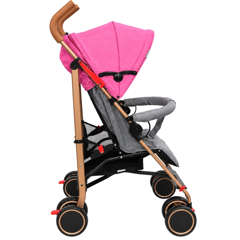 COCHE PARAGUA CLAP MELANGE ROSA GOLD - 3