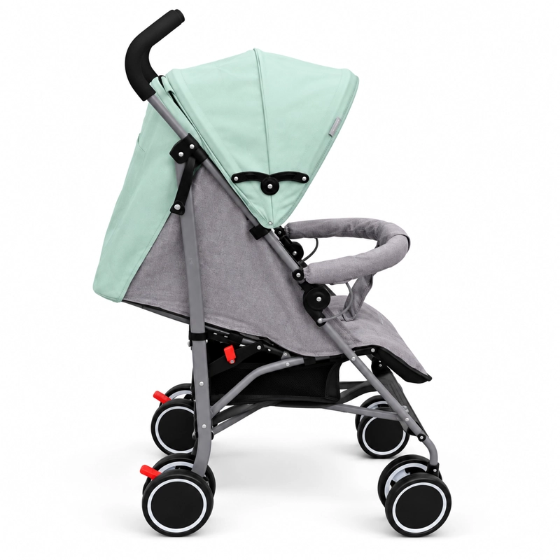 COCHE PARAGUA CLAP MELANGE VERDE GRIS - 2