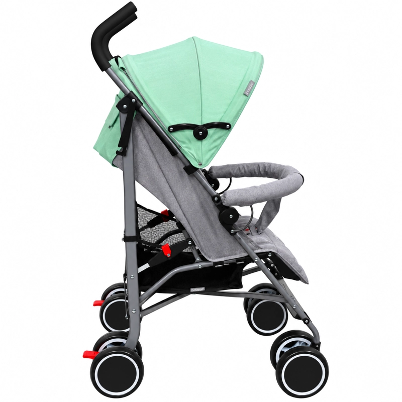 COCHE PARAGUA CLAP MELANGE VERDE GRIS - 3