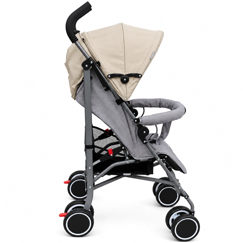 COCHE PARAGUA CLAP MELANGE BEIGE GRIS - 2
