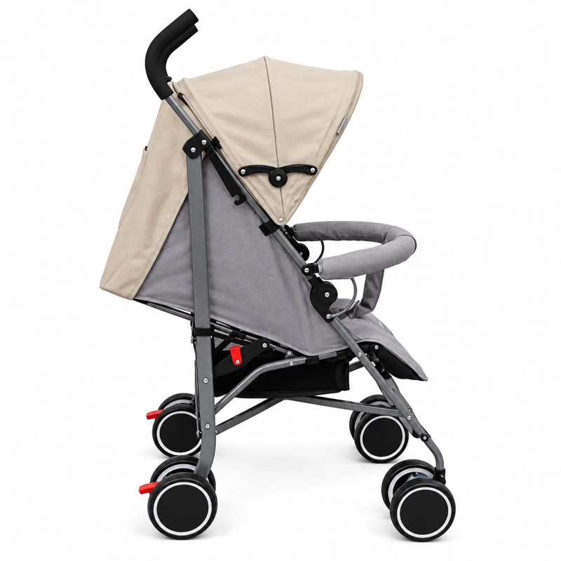 COCHE PARAGUA CLAP MELANGE BEIGE GRIS - 3