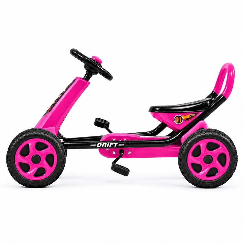 AUTO GO KART DRIFT E01 ROSADO - 3