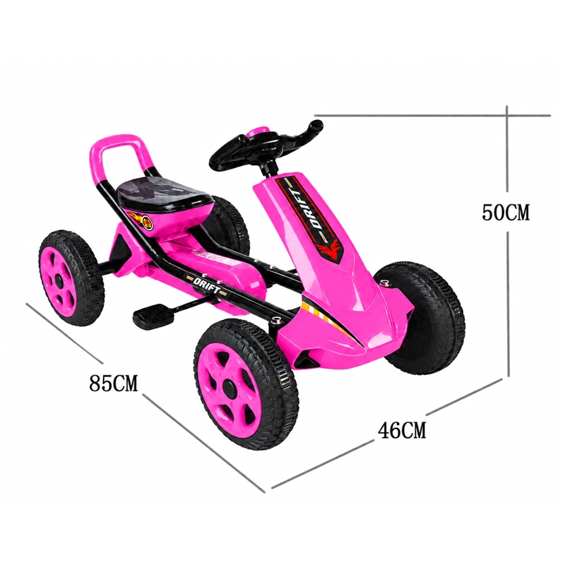 AUTO GO KART DRIFT E01 ROSADO - 9