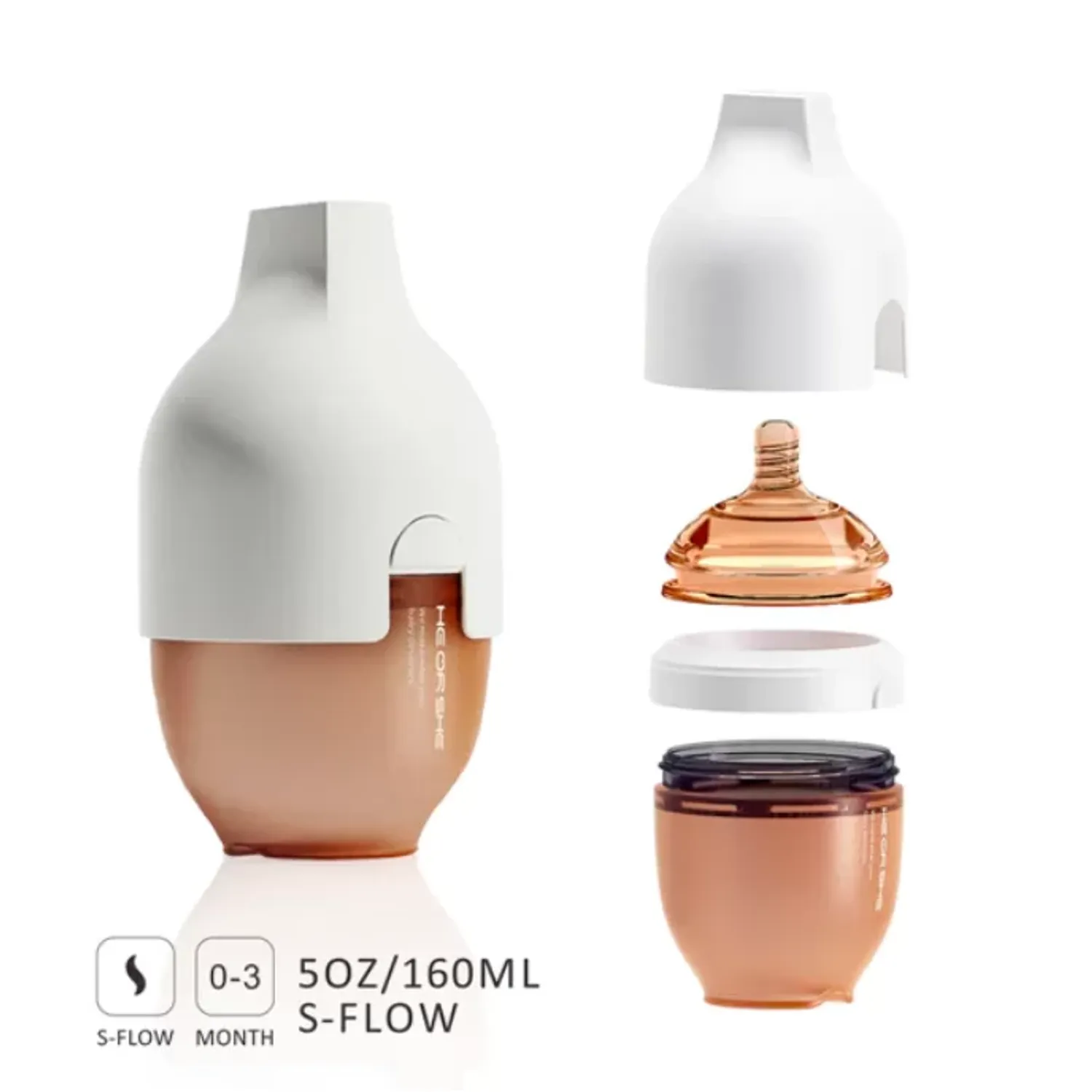 MAMADERA ULTRA WIDE HEORSHE 160 ML - 1