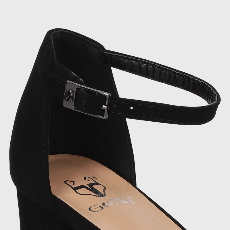 SANDALIAS MUJER GOTTA CUERO NEGRO C6161 - 6