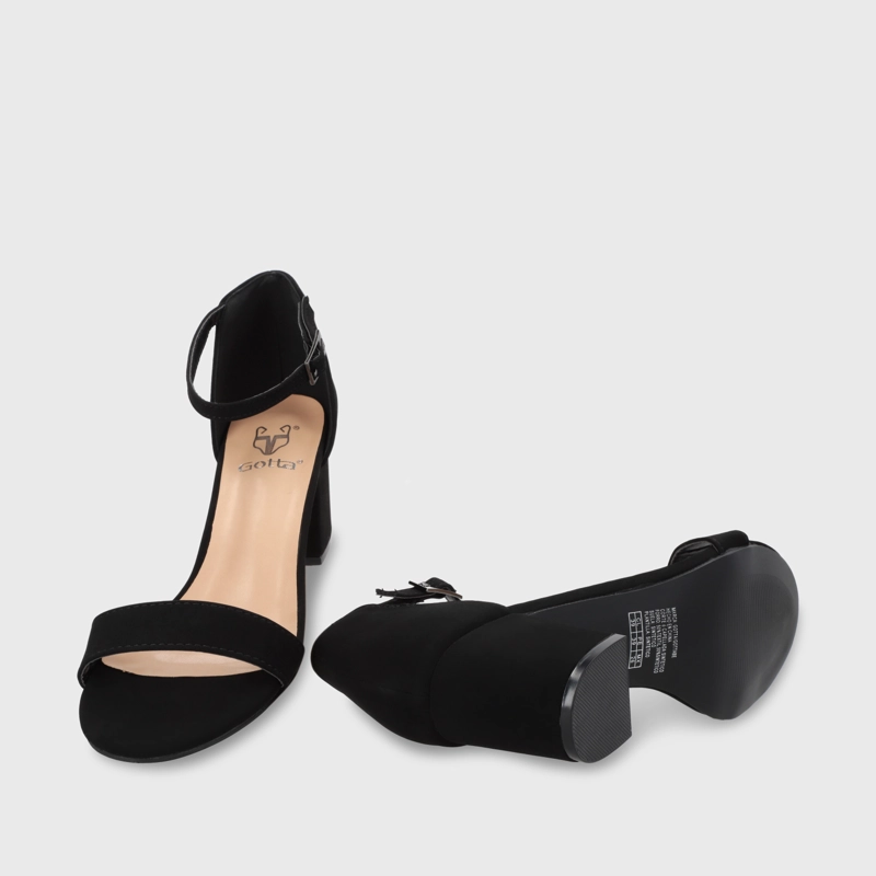 SANDALIAS MUJER GOTTA CUERO NEGRO C6161 - 7