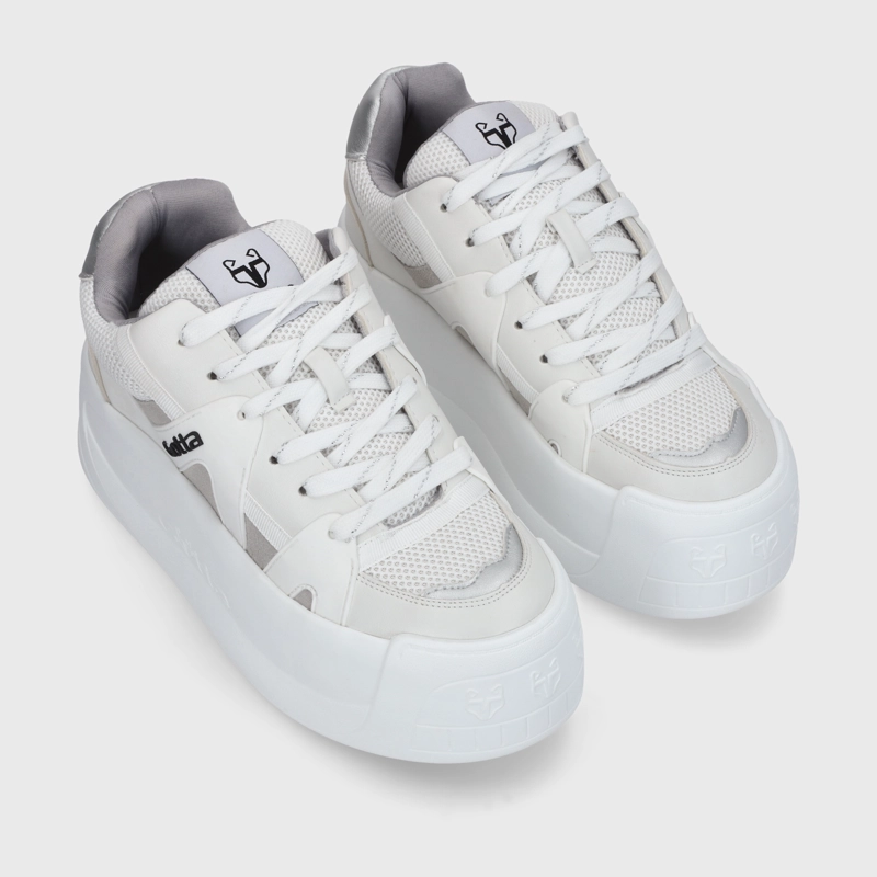 ZAPATILLAS MUJER GOTTA URBANAS BLANCO CUERO C7324 - 3
