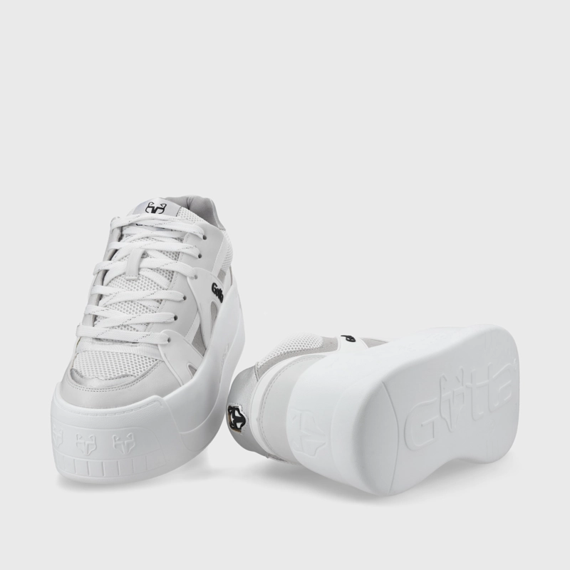 ZAPATILLAS MUJER GOTTA URBANAS BLANCO CUERO C7324 - 7