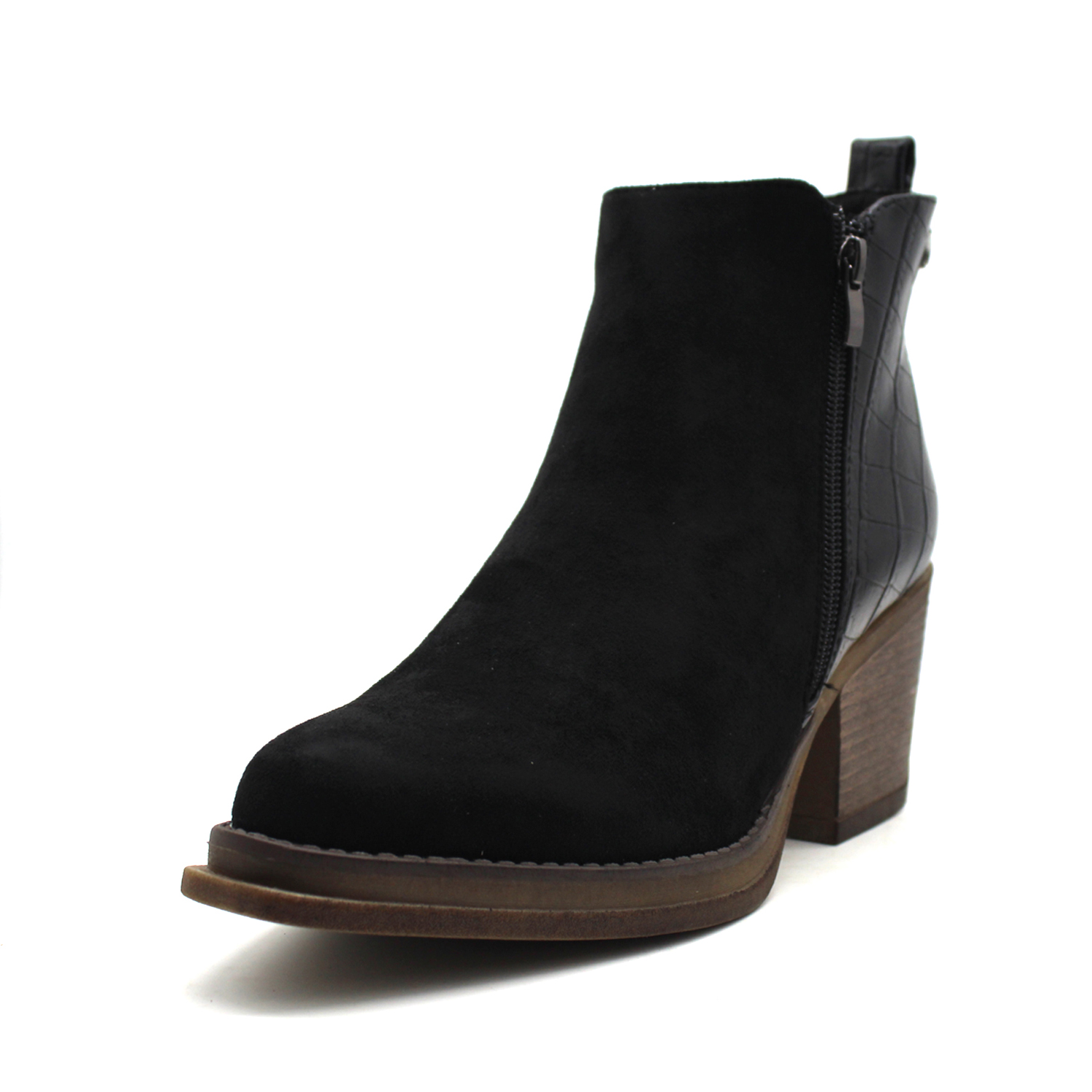 BOTÍN MUJER NEGRO C7301 CASUAL - 4