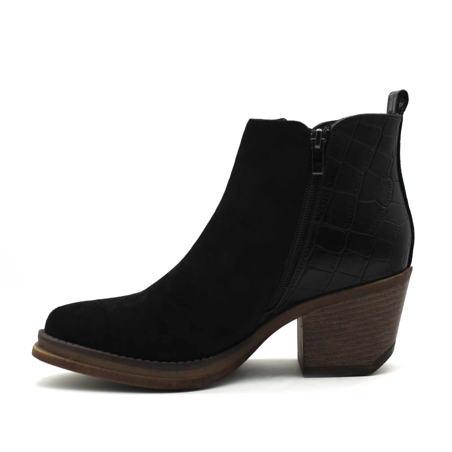 BOTÍN MUJER NEGRO C7301 CASUAL - 5